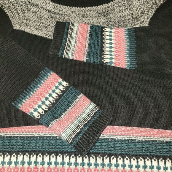 Athleta Fair Isle Long Sleeve Cashmere Blend Sweater Dress S - Picture 9 of 14